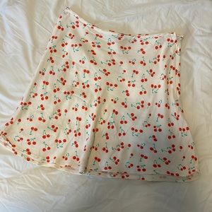 Cherry mini skirt